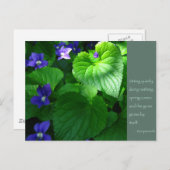 Zen Proverb Quote Poster Postkarte (Vorne/Hinten)