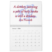 Zen Proverbs-Kalender Kalender (Jan 2026)