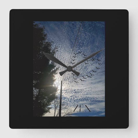 ZEN QUADRATISCHE WANDUHR (Vorderseite)