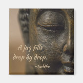 Zen Quote Buddha Statue Magnet (Vorne)