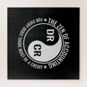 Zen Rechnungsführer Degree Funny Accountant Puzzle (Horizontal)