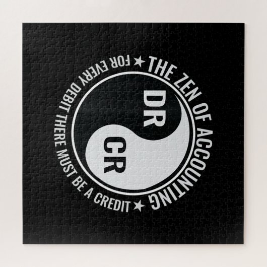 Zen Rechnungsführer Degree Funny Accountant Puzzle (Horizontal)