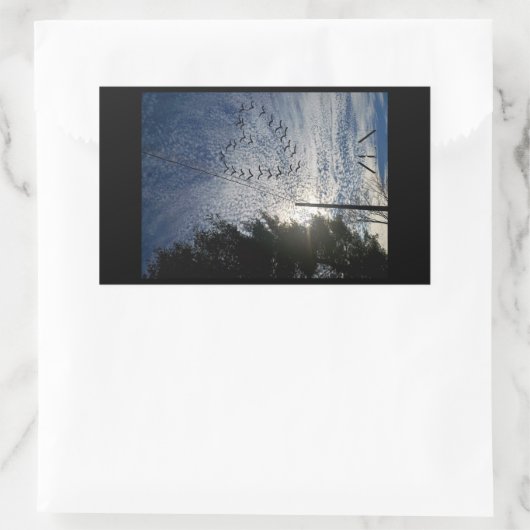 ZEN RECHTECKIGER AUFKLEBER (Tasche)