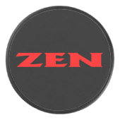 Zen Red Black Hockey Puck (Vorderseite)