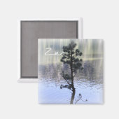 Zen-Reflektion - Wasser und Baummagen Magnet (Vorderseite/Rückseite)