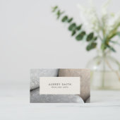 Zen River Rocks Healing Arts Business Card Visitenkarte (Stehend Vorderseite)