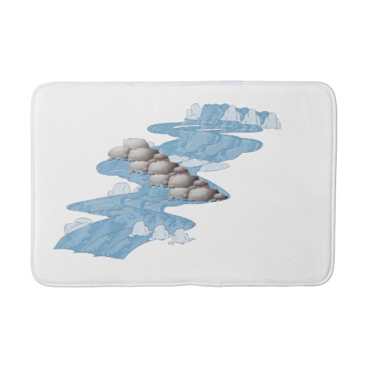 Zen River Stones Bathmat Badematte (Vorderseite)