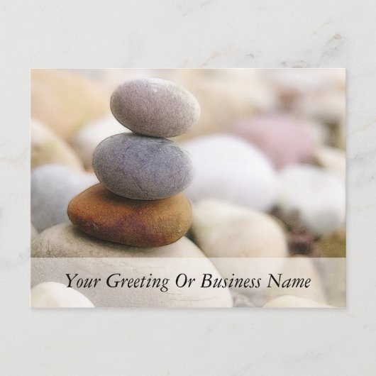 Zen Rock Garden Postkarte (Vorderseite)