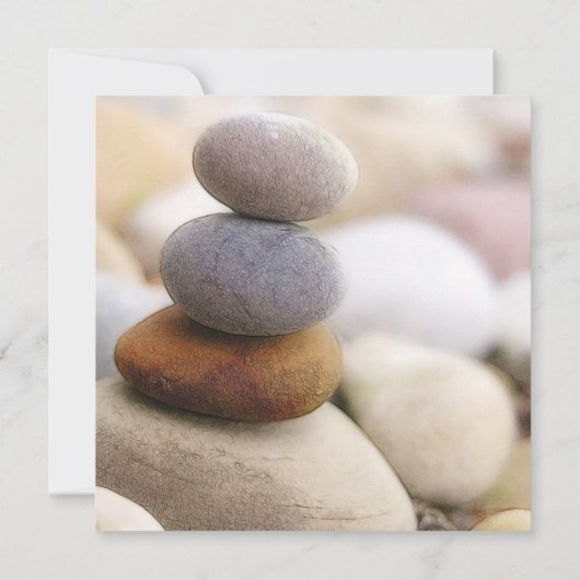 Zen-Rock-Garten Einladung (Rückseite)