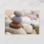 Zen-Rock-Garten Visitenkarte (Rückseite)
