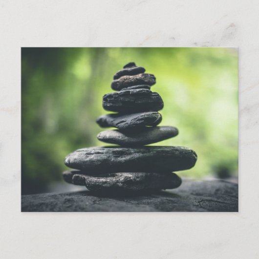 ZEN ROCKS POSTCARD POSTKARTE (Vorderseite)