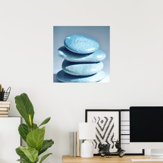 Zen Rocks Poster (Heimbüro)