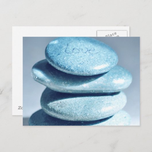 Zen Rocks Postkarte (Vorne/Hinten)
