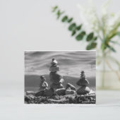 Zen Rocks Postkarte (Stehend Vorderseite)