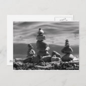 Zen Rocks Postkarte (Vorne/Hinten)