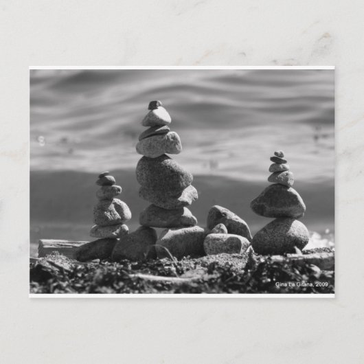 Zen Rocks Postkarte (Vorderseite)