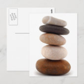 Zen Rocks; Postkarte (Vorne/Hinten)