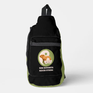 Zen Rodents stress Capybara Crossbody Bag