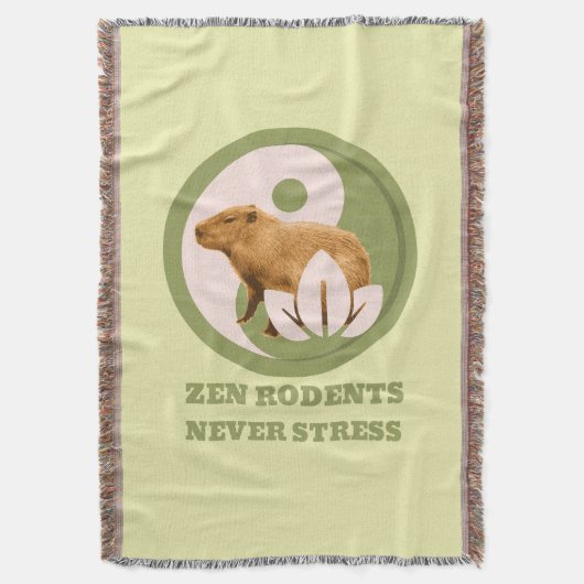 Zen Rodents stress Capybara Decke (Vorderseite Vertikal)
