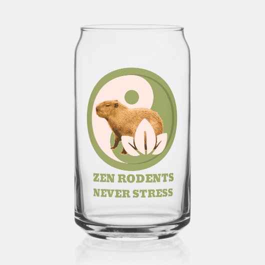 Zen Rodents stress Capybara Dosenglas (Vorderseite)
