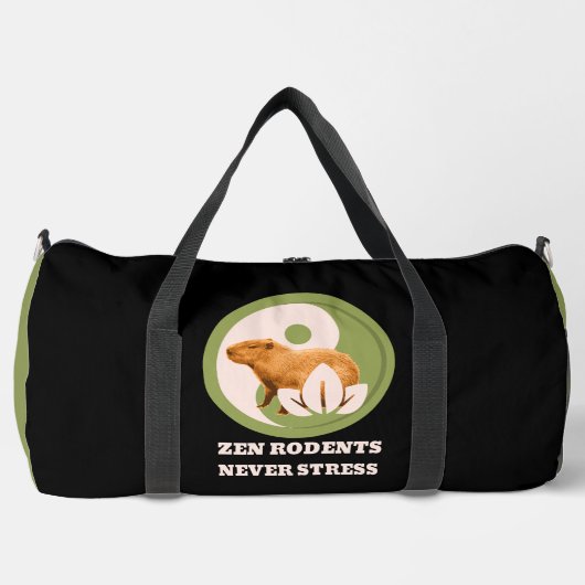 Zen Rodents stress Capybara Duffle Bag (Vorderseite)
