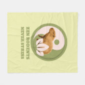 Zen Rodents stress Capybara Fleecedecke (Vorderseite (Horizontal))