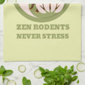 Zen Rodents stress Capybara Geschirrtuch (Gefaltet)