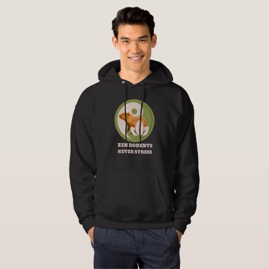 Zen Rodents stress Capybara Hoodie (Vorne ganz)
