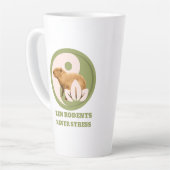 Zen Rodents stress Capybara Milchtasse (Linke Ecke)