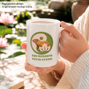 Zen Rodents stress Capybara Porzellantasse