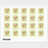 Zen Rodents stress Capybara Quadratischer Aufkleber (Blatt)
