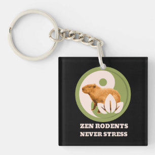 Zen Rodents stress Capybara Schlüsselanhänger