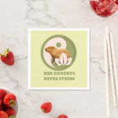 Zen Rodents stress Capybara Serviette (Beispiel)