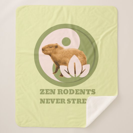 Zen Rodents stress Capybara Sherpadecke (Vorderseite)