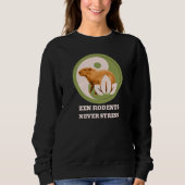 Zen Rodents stress Capybara Sweatshirt (Vorderseite)