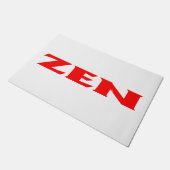 Zen-Rot-Doormat Fußmatte (Schrägansicht)