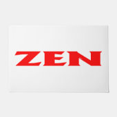 Zen-Rot-Doormat Fußmatte (Vorderseite)