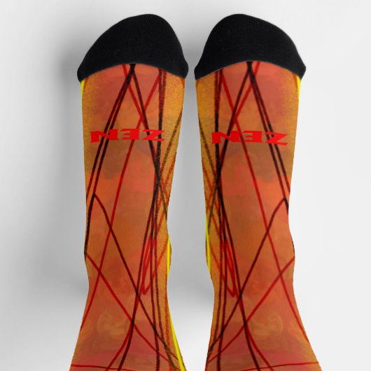 Zen-Rot-Draht-Prämiensocken Socken (Oben)