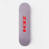 Zen Rot-Graue-Skateboard Skateboard (Vorderseite)