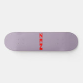 Zen Rot-Graue-Skateboard Skateboard (Horizontal)