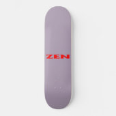 Zen Rot-Graue-Skateboard Skateboard (Vorderseite)
