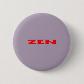 Zen Rot-Graue Standard-Rundtaste Button (Vorderseite)