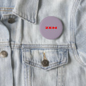Zen Rot-Graue Standard-Rundtaste Button (Beispiel)