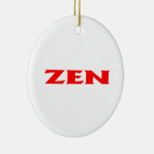 Zen-Rot-Keramik Keramik Ornament (Rechts)