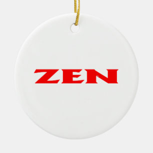 Zen-Rot-Keramik Keramik Ornament