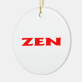 Zen-Rot-Keramik Keramik Ornament (Links)