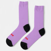 Zen-Rot-Lila-Prämiensocken Socken (Linkes Detail)