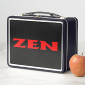 Zen-Rot-Lunchbox Metall Brotdose (Beispiel)