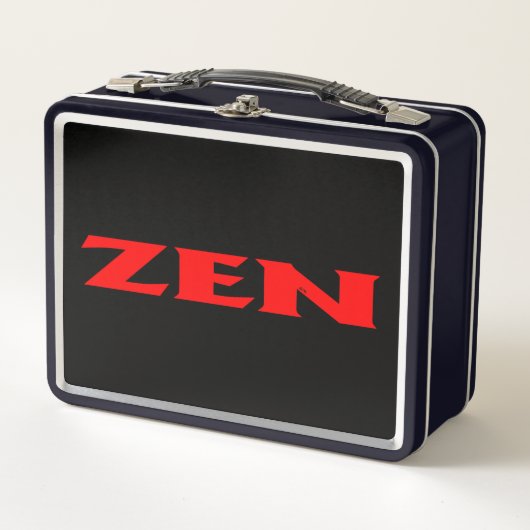 Zen-Rot-Lunchbox Metall Brotdose (Vorderseite)