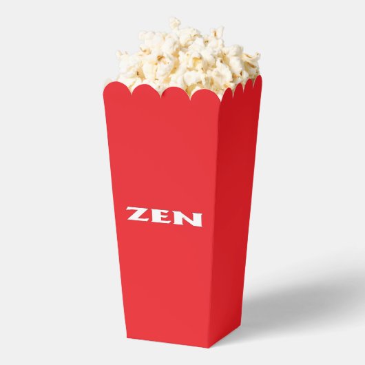 Zen-Rot-Popcornboxen Geschenkschachtel (Geplatzt)